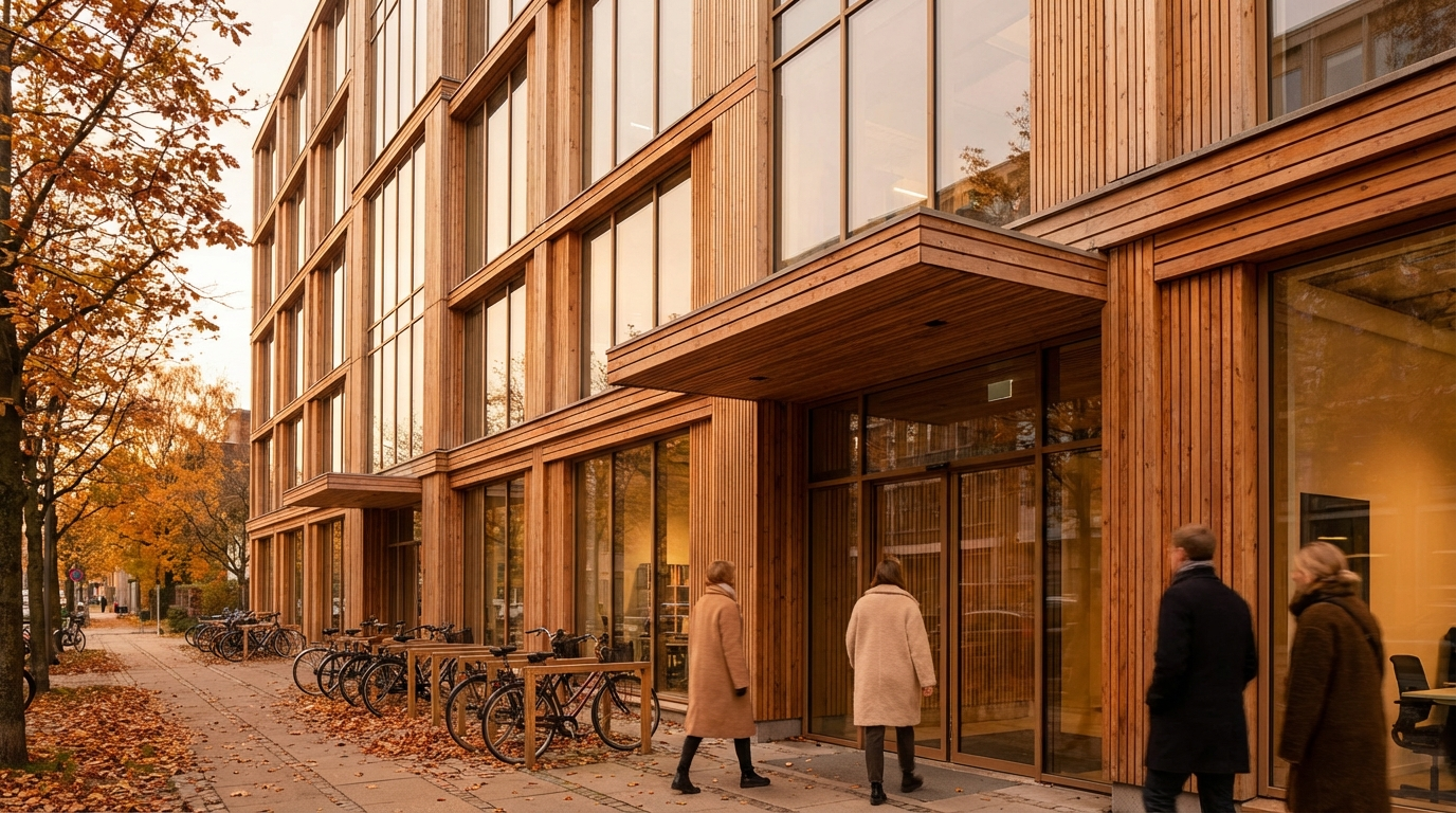 Kontorbygningen udefra